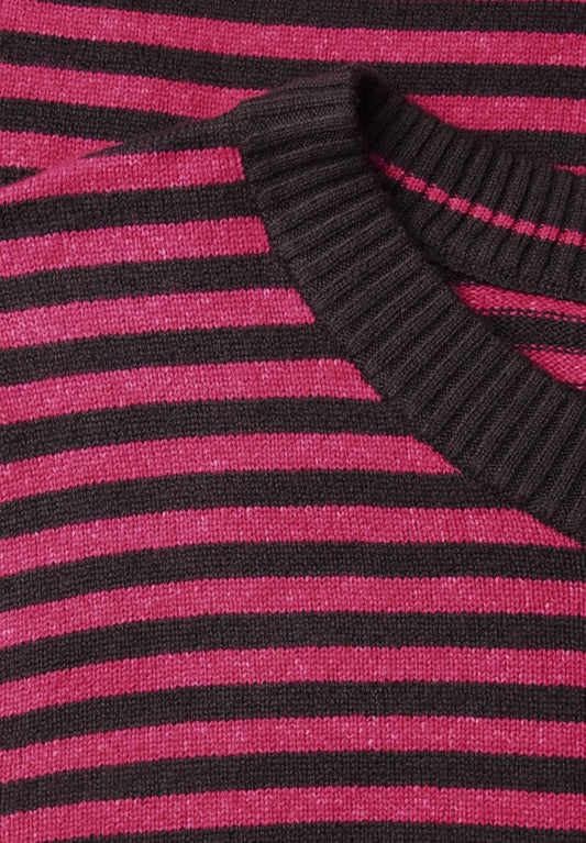 Pullover mit Rundhals und Streifen