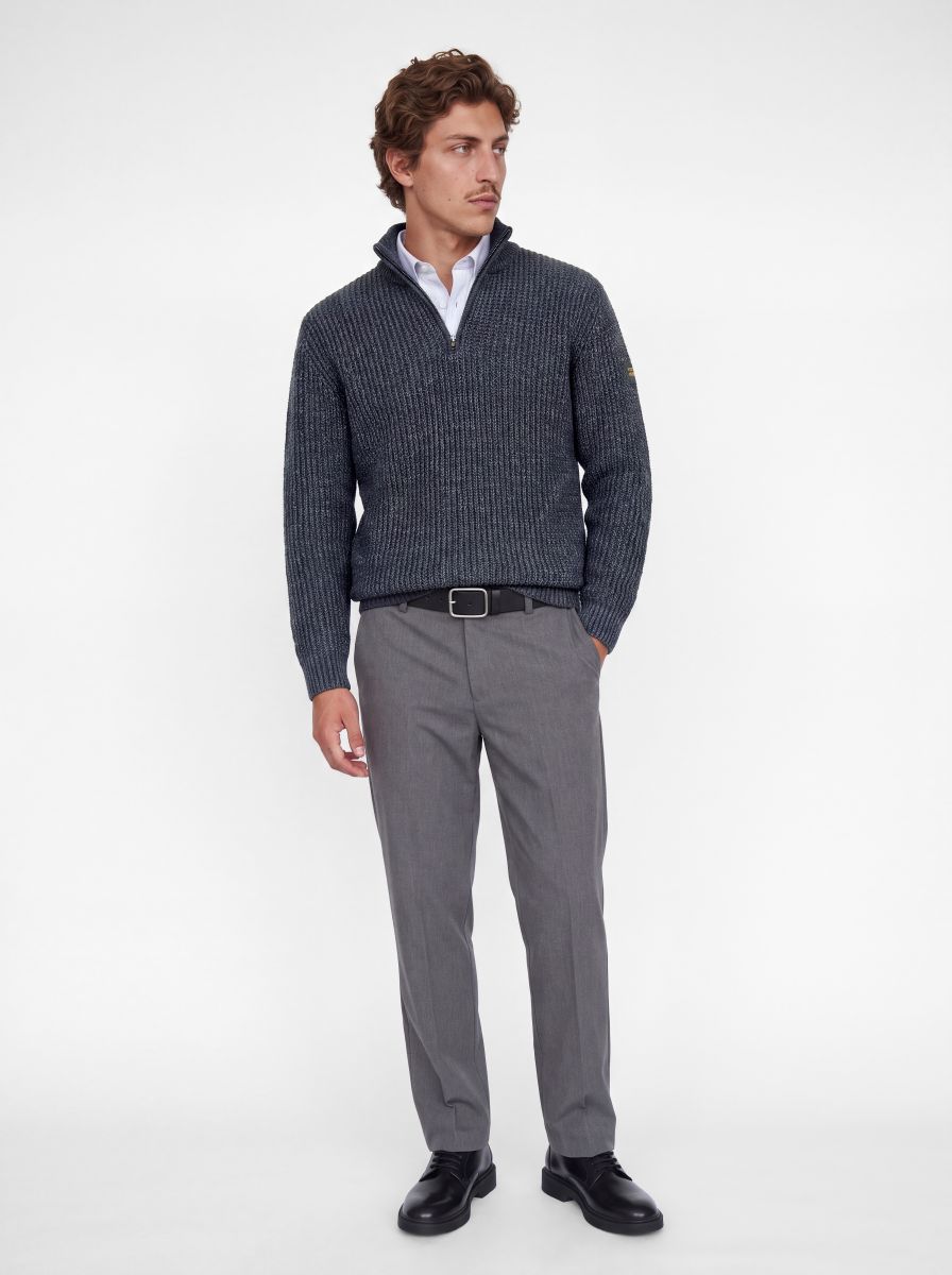 JJROOSTER KNIT HALF ZIP