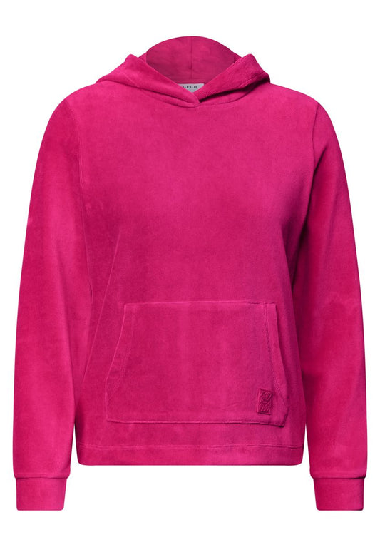 Langarm Shirt aus Cord mit Kapuze