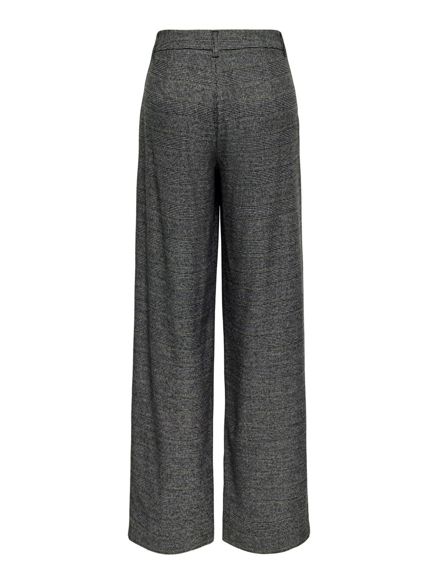 ONLSILJA HW PLEAT WIDE CHECK PANT TLR