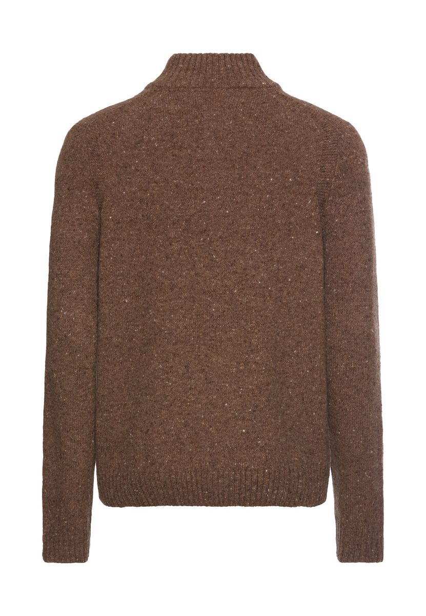 Strickpullover mit Stehkragen