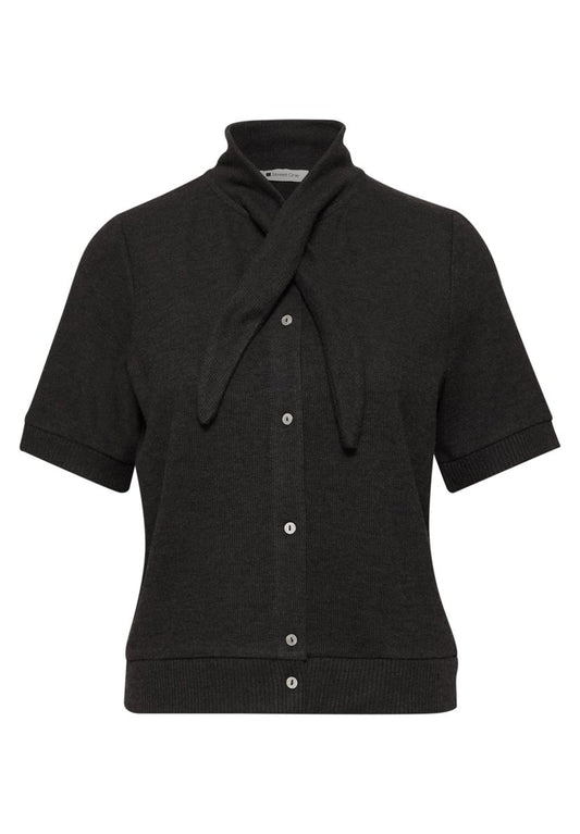 Kurzarm Jacke mit Schalkragen