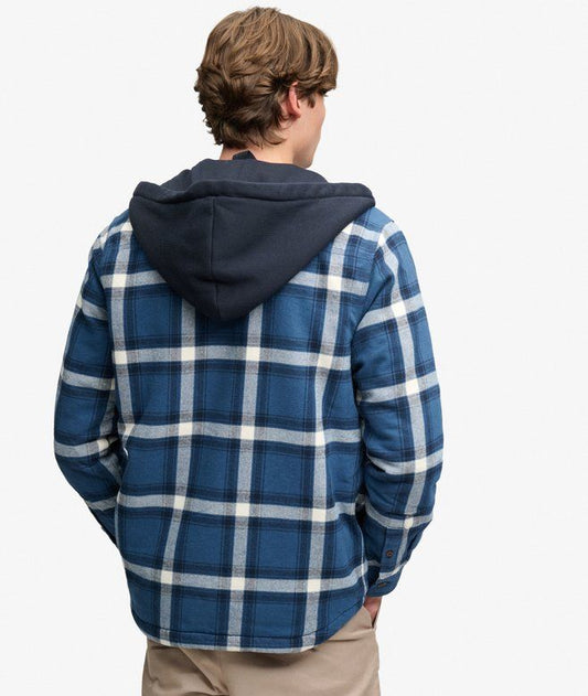 BORG LINED HOODED OVERSHIRT