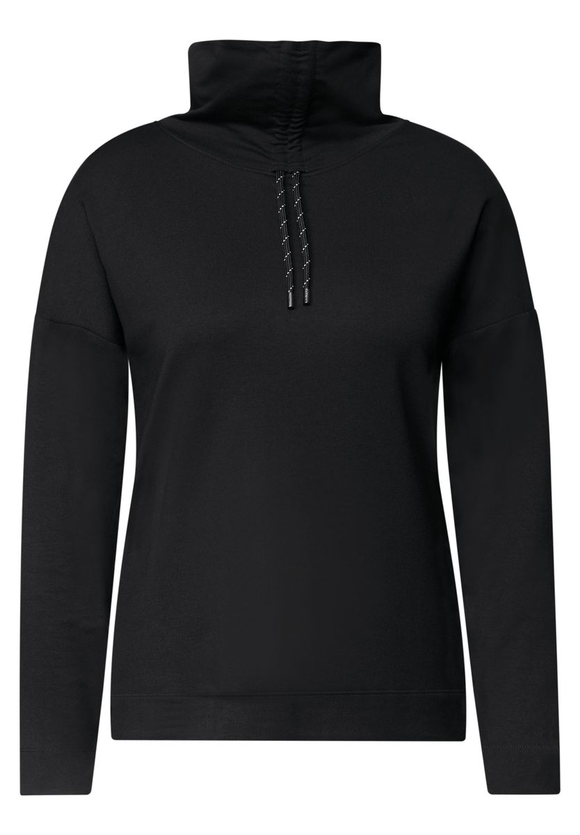 Langarm Shirt mit Rollkragen und Tunnelzug