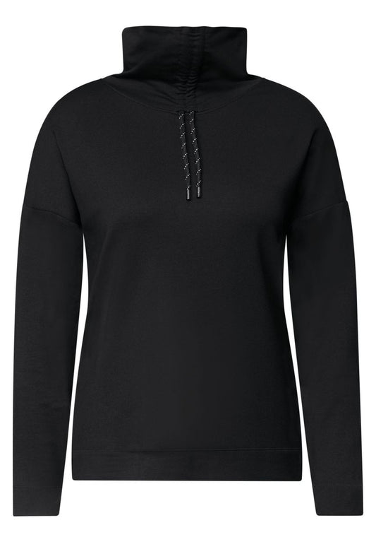 Langarm Shirt mit Rollkragen und Tunnelzug