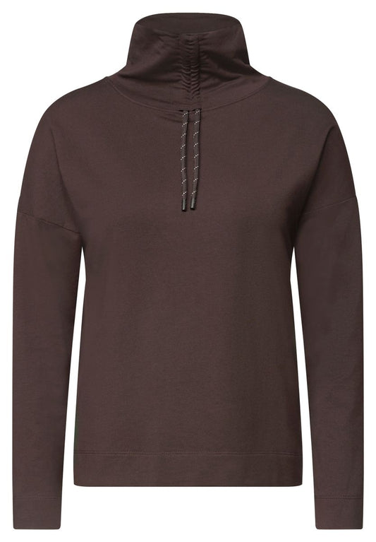 Langarm Shirt mit Rollkragen und Tunnelzug
