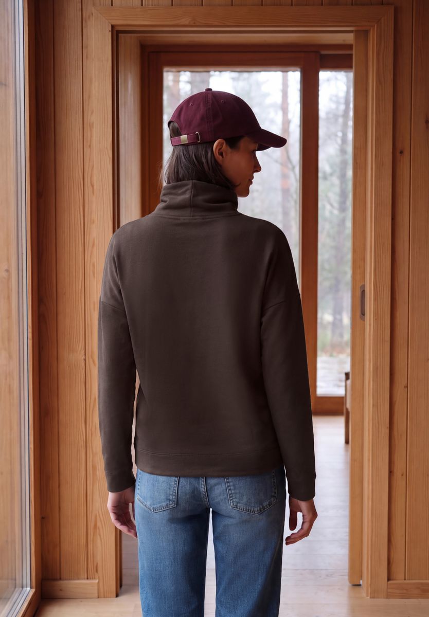 Langarm Shirt mit Rollkragen und Tunnelzug