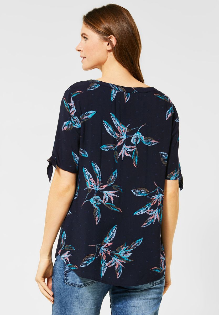 Bluse mit Blättermuster