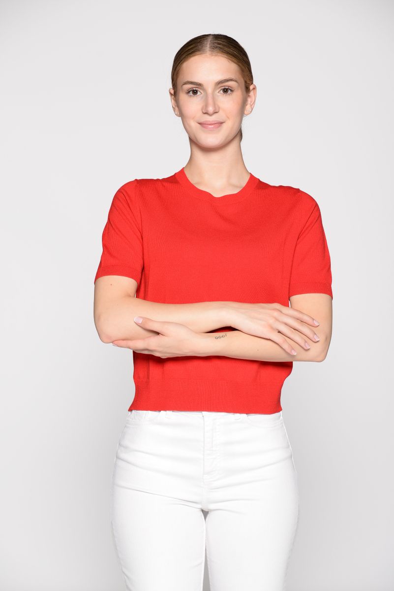 Pullover, Rundhals, 1/2-Arm