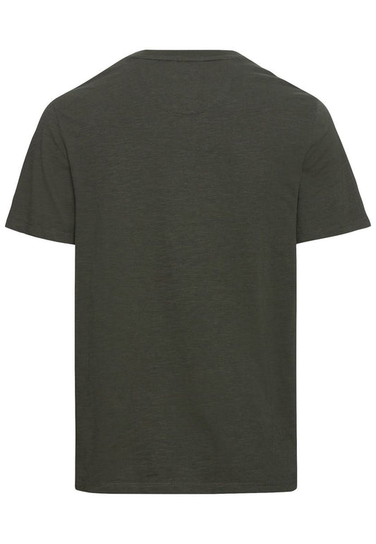 Kurzarm Henleyshirt aus reiner Baumwolle