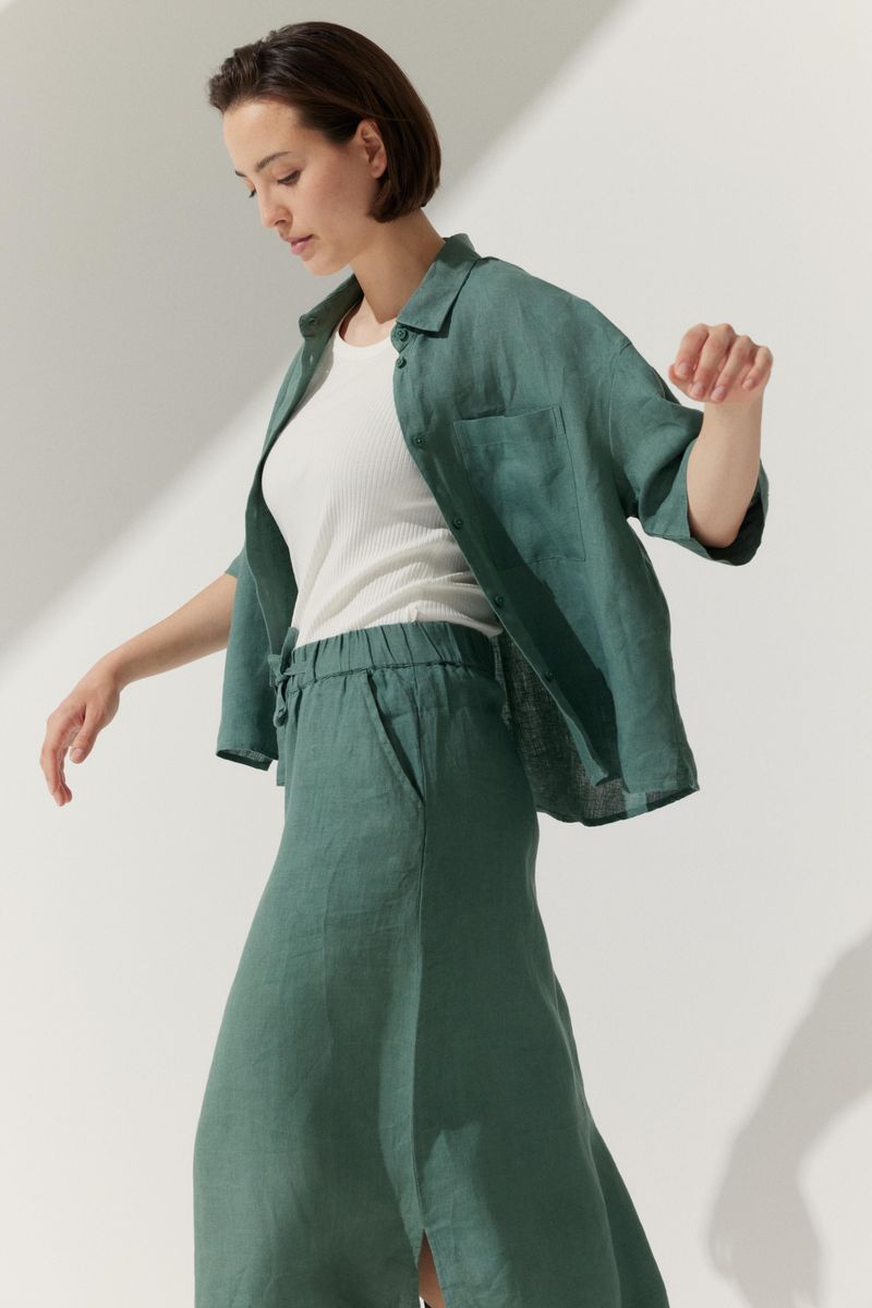 Linen Blouse Solid