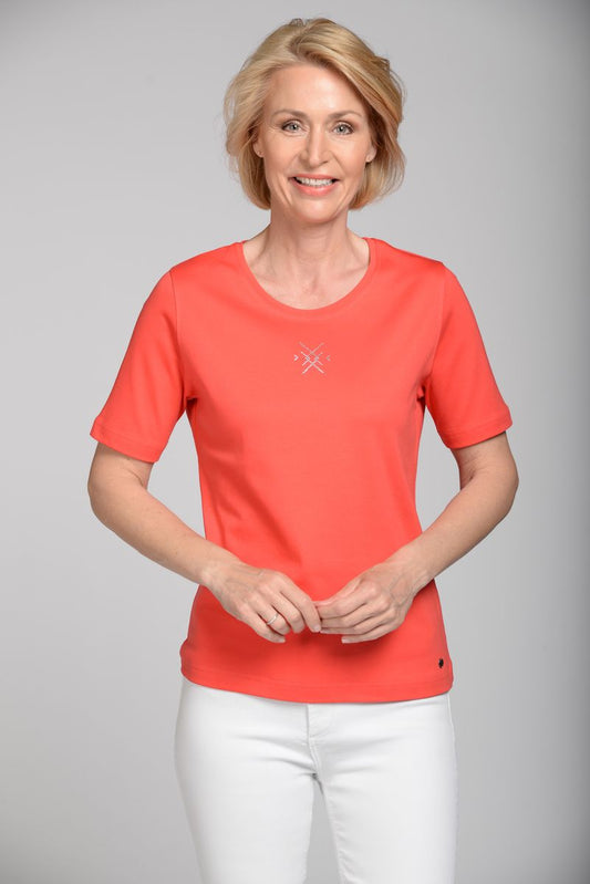 Rdh.-Shirt, 1/2 Arm, Steinchen