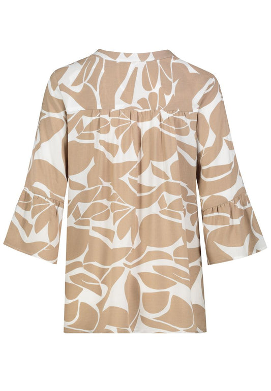 DOB Bluse, 3/4 Ärmel mit Volant,