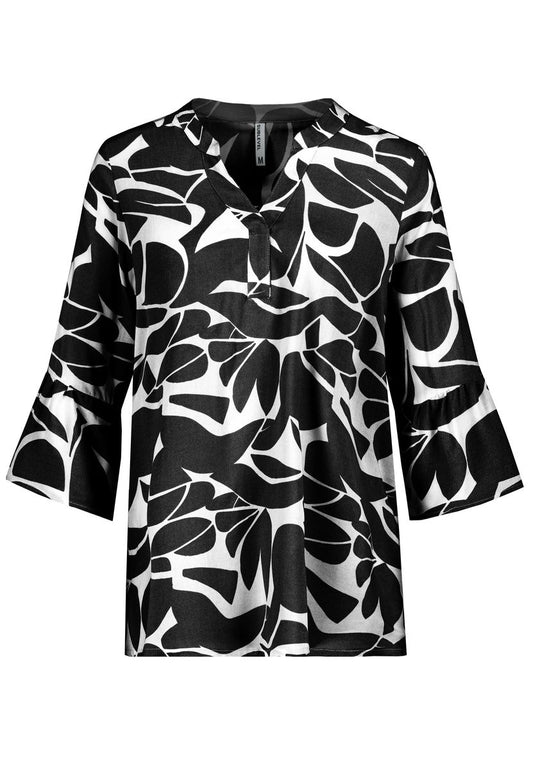 DOB Bluse, 3/4 Ärmel mit Volant,