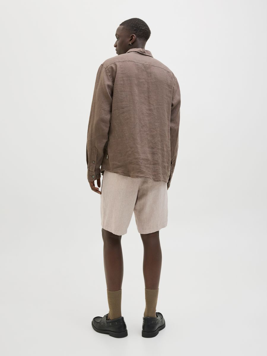 JPSTACE MYKONOS LINEN BLEND SHORTS REG