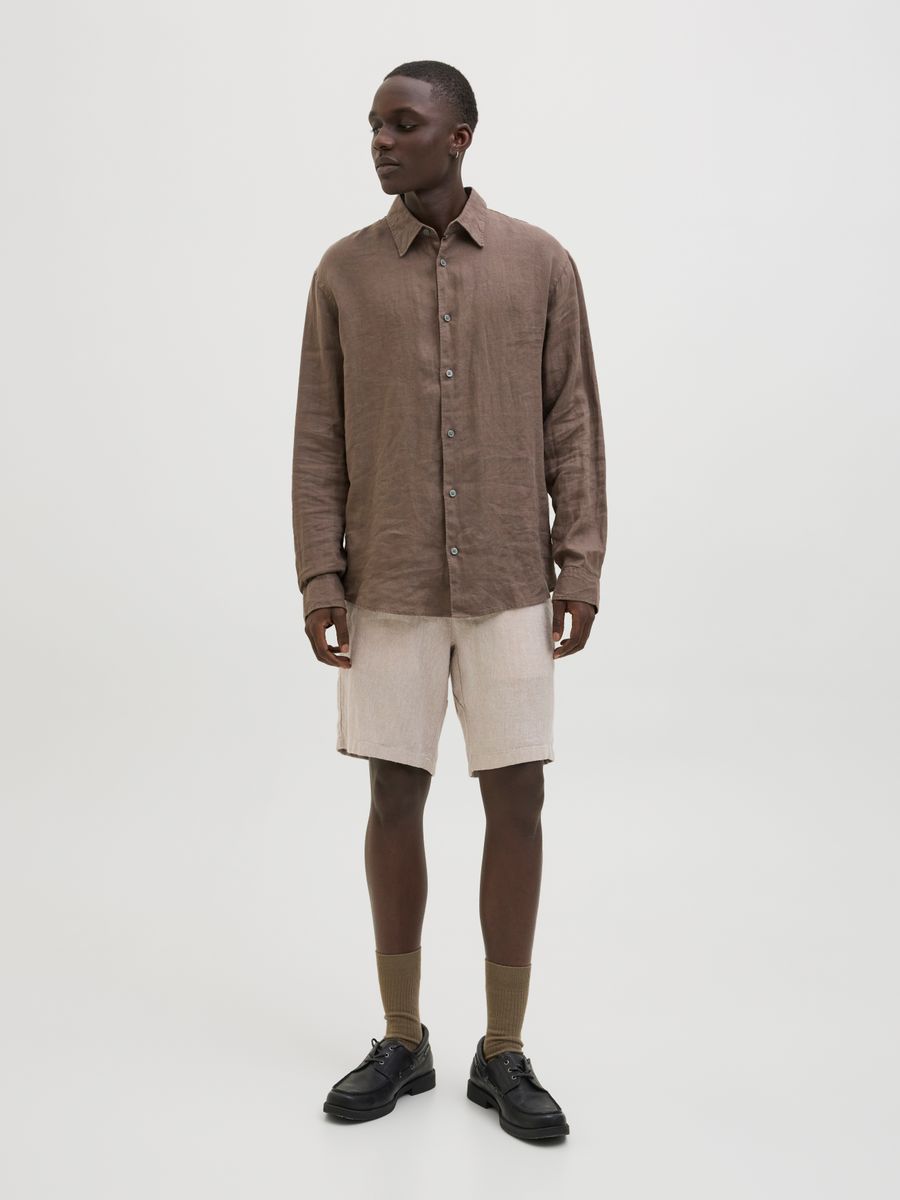JPSTACE MYKONOS LINEN BLEND SHORTS REG