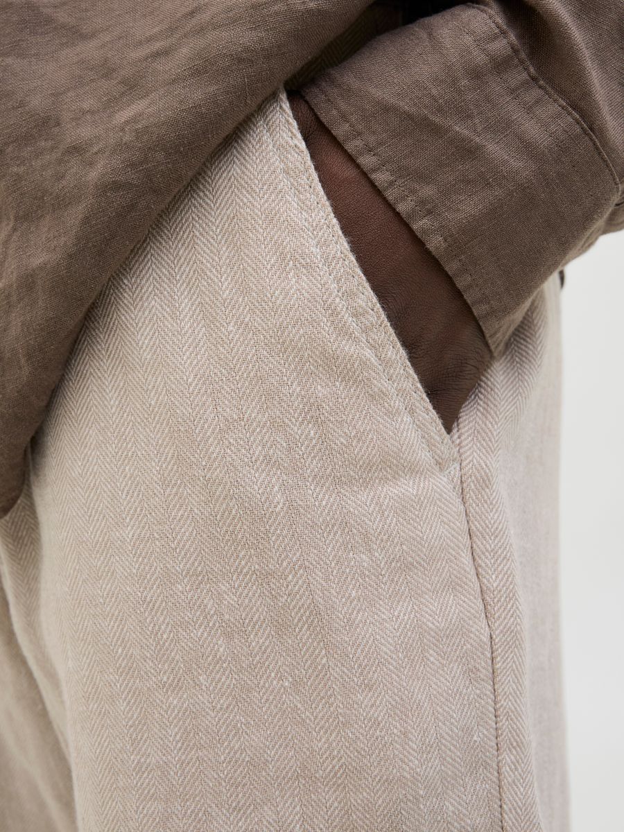 JPSTACE MYKONOS LINEN BLEND SHORTS REG