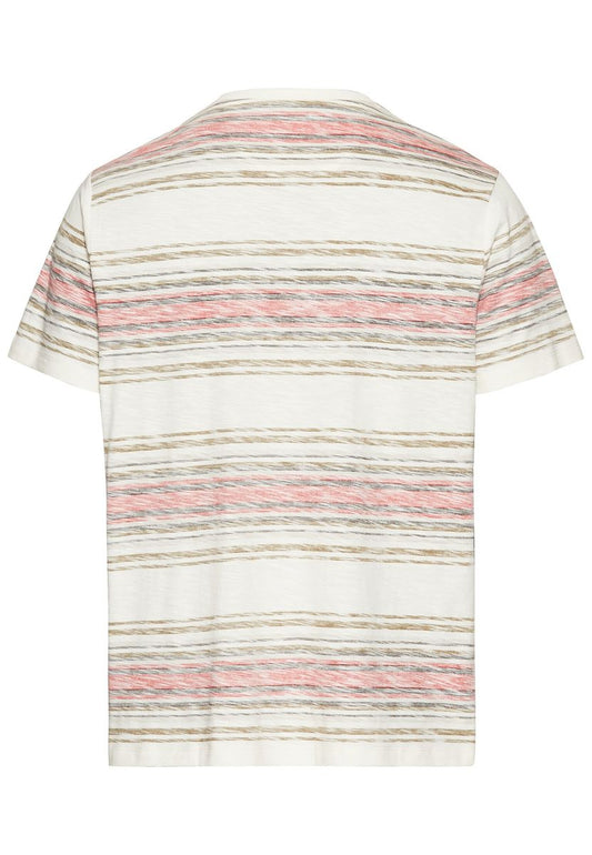 T-Shirt mit Streifenmuster aus Baumwolle