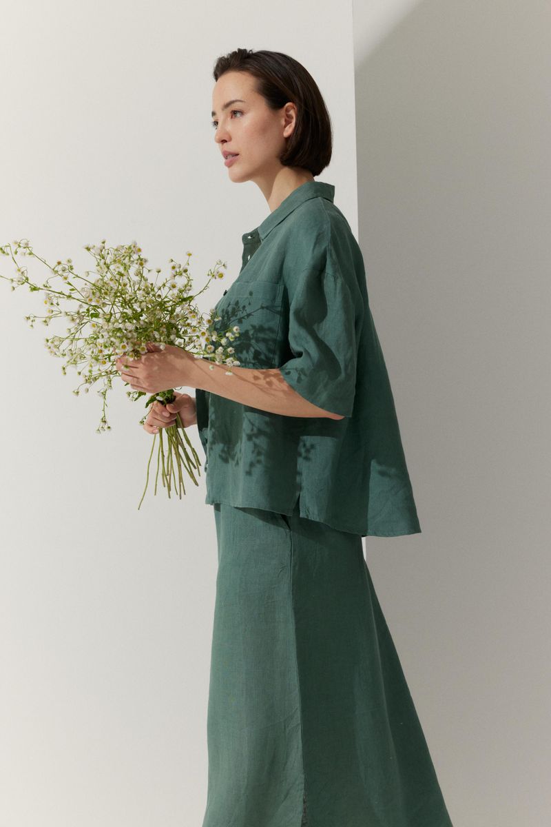 Linen Blouse Solid