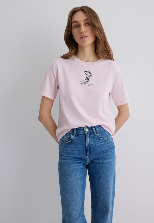 BEACH PRINTED T-SHIRT