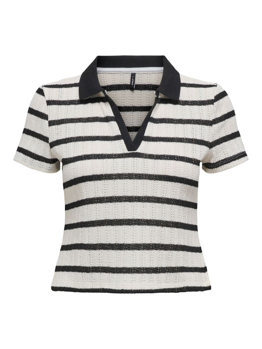 ONLHALIA S/S COLLAR TOP BOX JRS