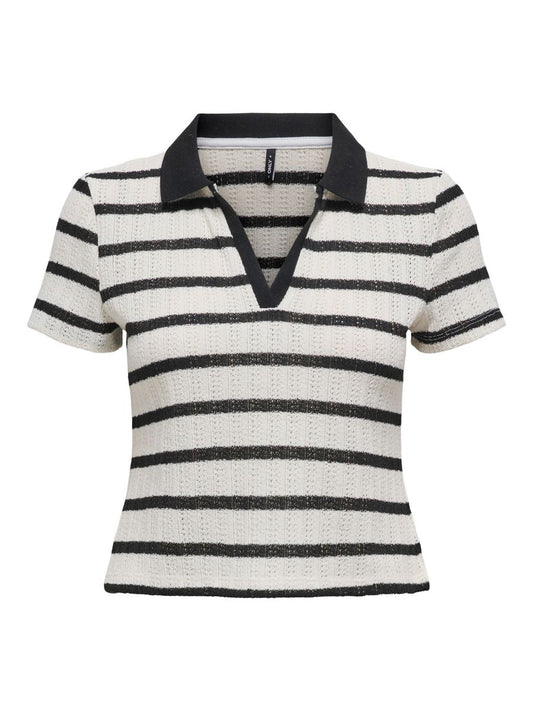ONLHALIA S/S COLLAR TOP BOX JRS