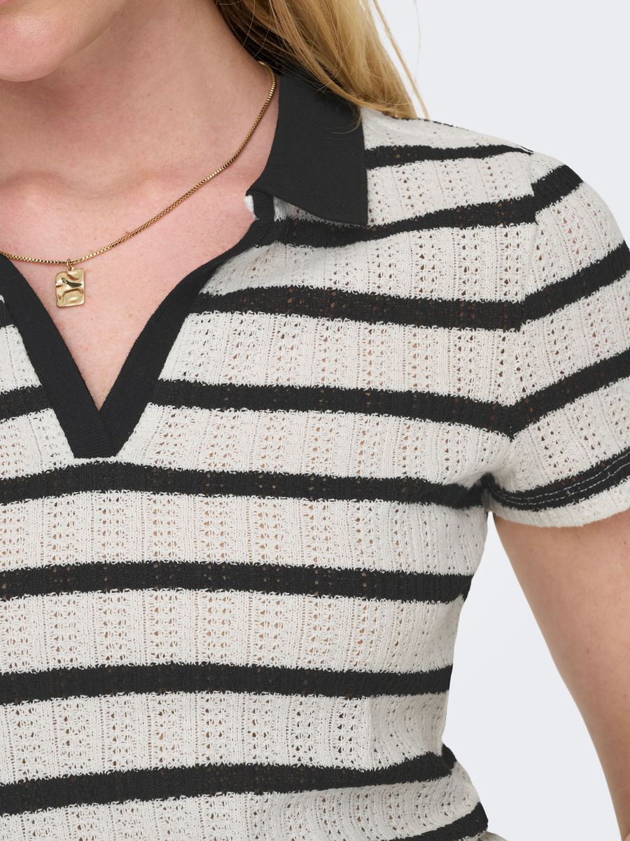 ONLHALIA S/S COLLAR TOP BOX JRS