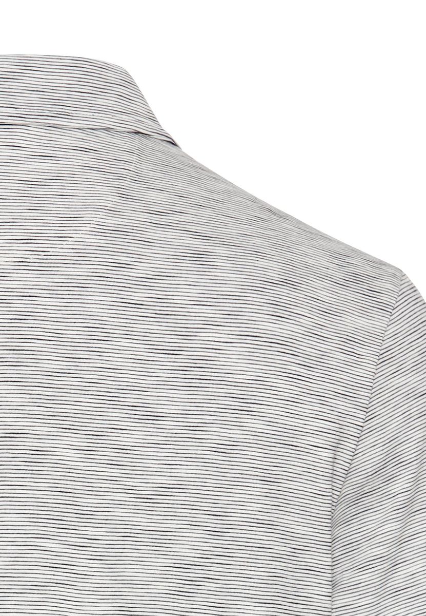 Meliertes Kurzarm Poloshirt aus Baumwolle