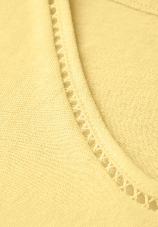 Leinen-Look T-Shirt