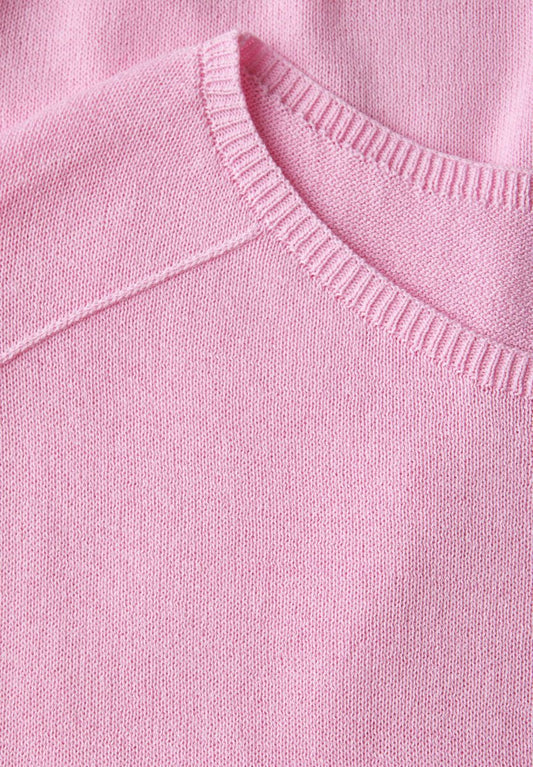 Leinen-Look Strickpullover