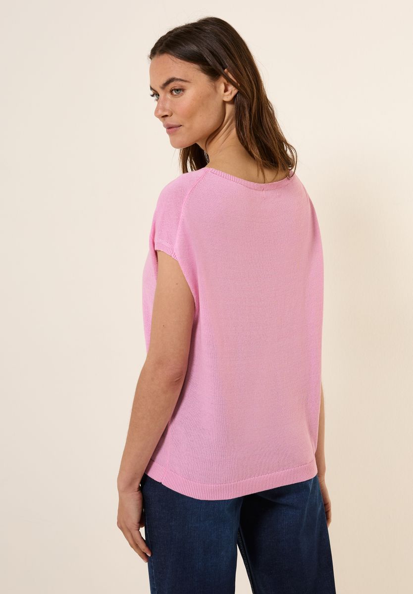 Leinen-Look Strickpullover