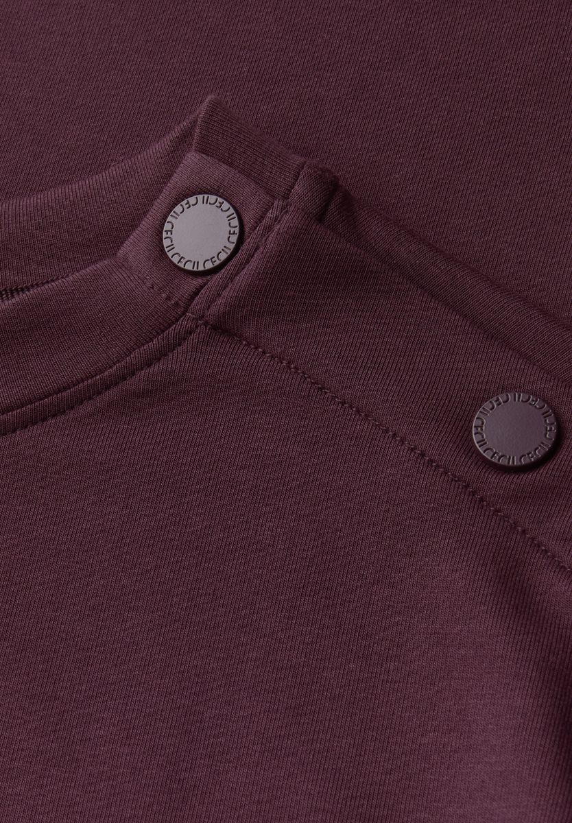T-Shirt mit Knopfdetail