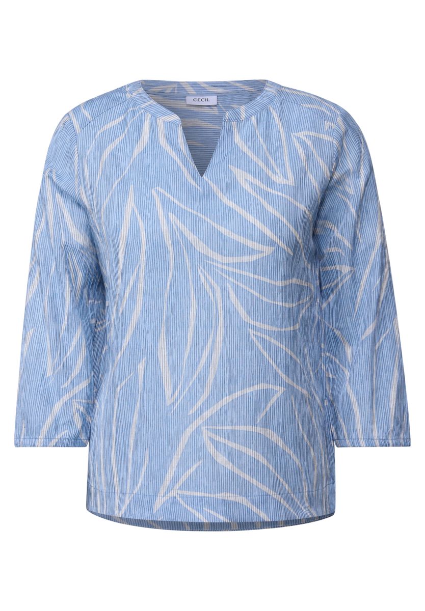 Strukturbluse mit Muster
