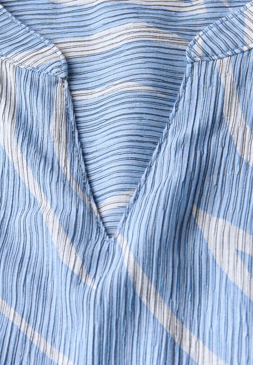Strukturbluse mit Muster