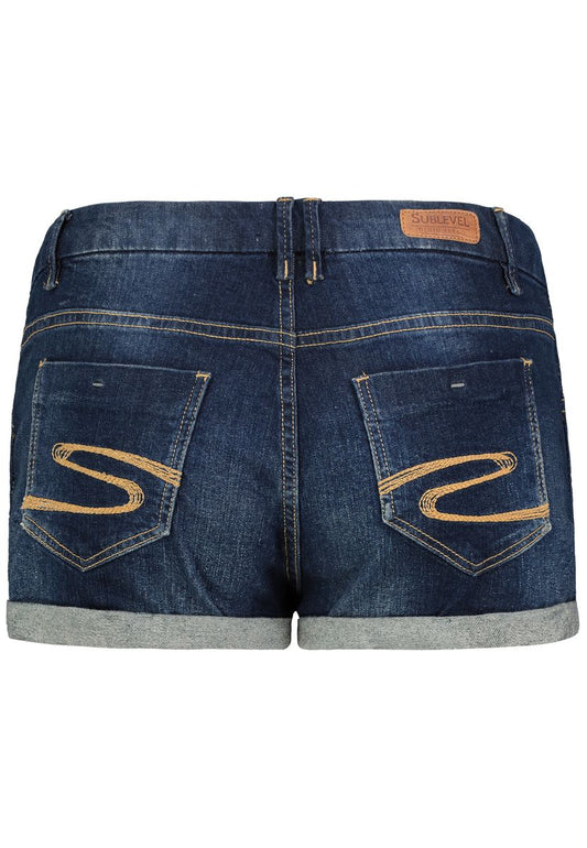 DOB Shorts,Aufschlag,5 Taschen,zip Fly,Stepp auf Gesäßtasche, spez.Bund