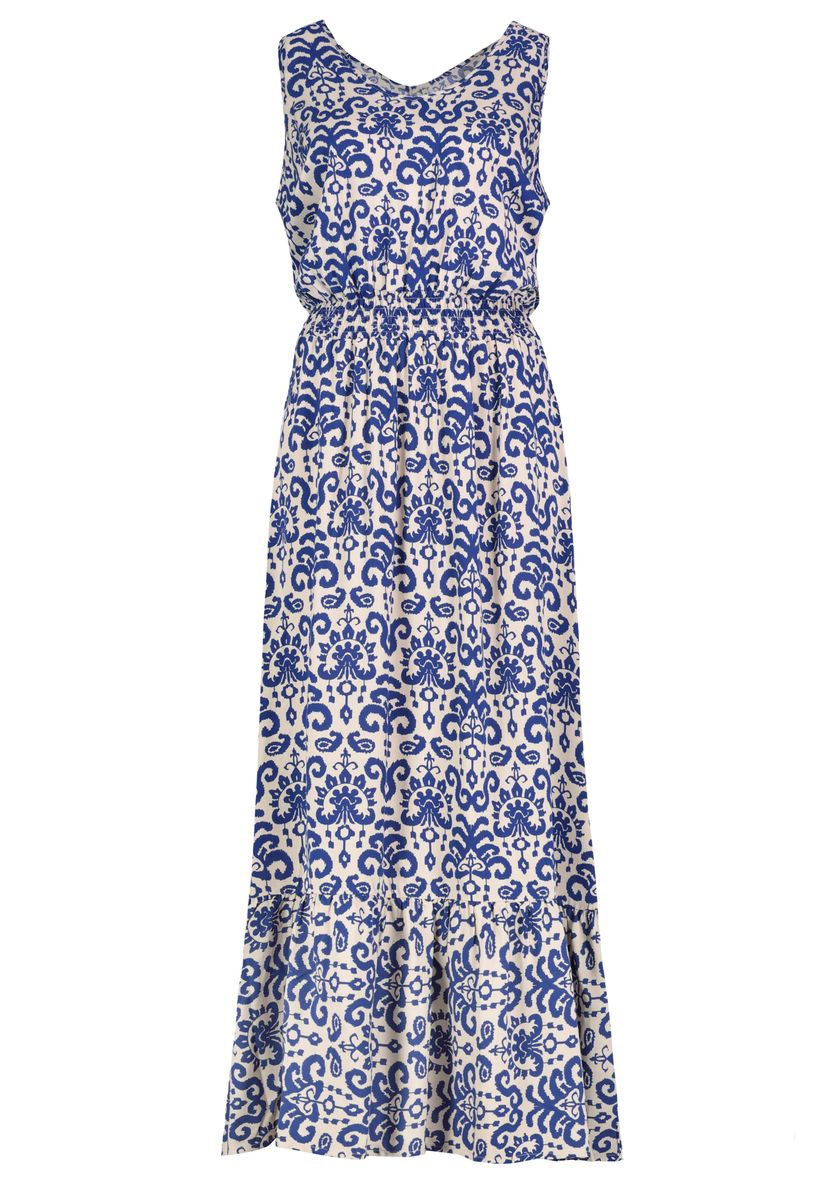 Kleid, maxi, breite Träger, v-Aussc