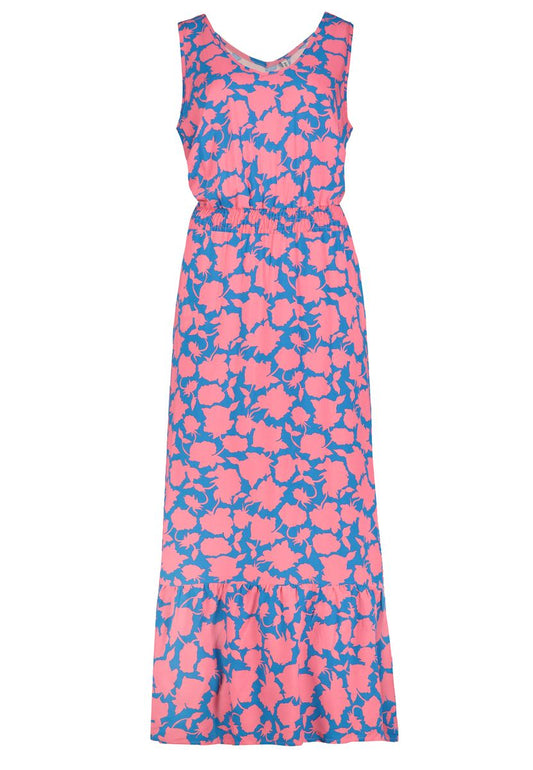 Kleid, maxi, breite Träger, v-Aussc