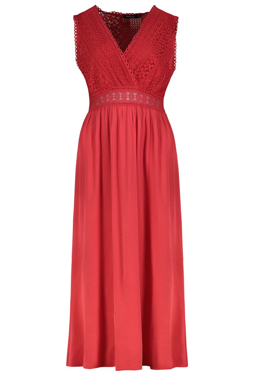 DOB Maxikleid, ohne Ärmel, Spitze i